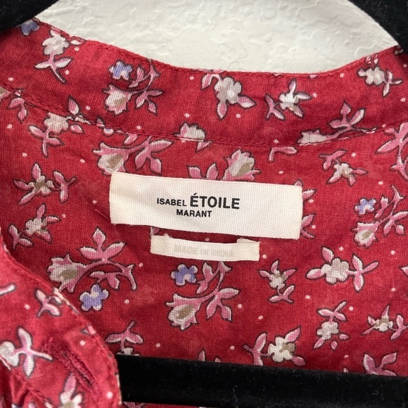 Isabel Marant Étoile Maria Shirt in Grenat - Picture 6 of 7